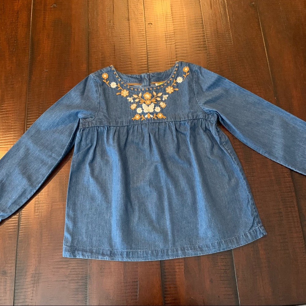 Mini Boden Embroidered Detail Top